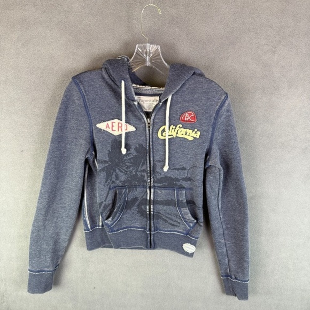 Aeropostale Boys Fleece Hoodie Size Medium Sweatshirt‎ Puffy Surfing Club Unique